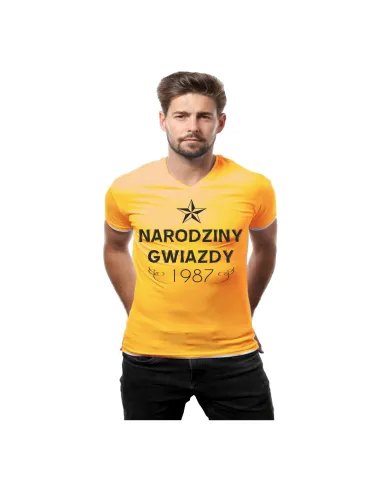 Koszulka z nadrukiem narodziny gwiazdy rok