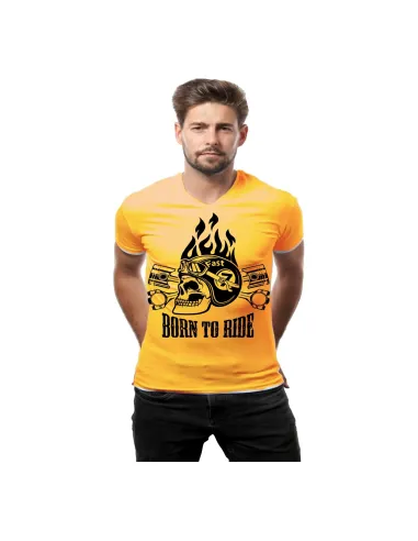 Koszulka z nadrukiem born to ride