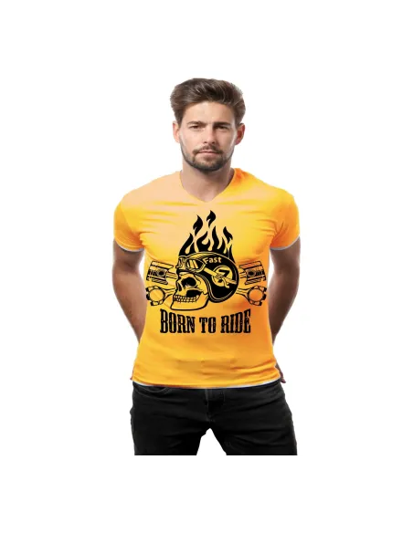 Koszulka z nadrukiem born to ride