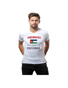 Śmieszna Koszulka z nadrukiem obywatel San Escobar