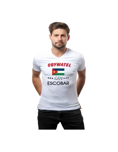 Śmieszna Koszulka z nadrukiem obywatel San Escobar