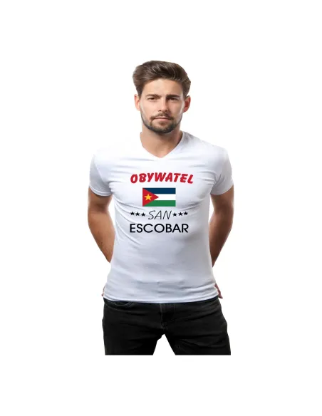 Śmieszna Koszulka z nadrukiem obywatel San Escobar