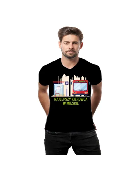 Koszulka z nadrukiem najlepszy kierowca w świecie Prezent dla faceta