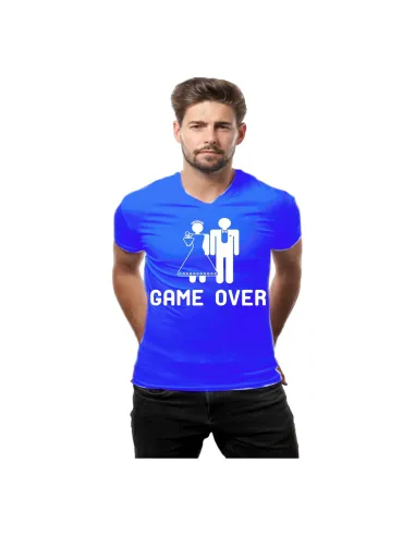 KOSZULKA GAME OVER PREZENT NA WIECZÓR KAWALERSKI zabawna pamiątka