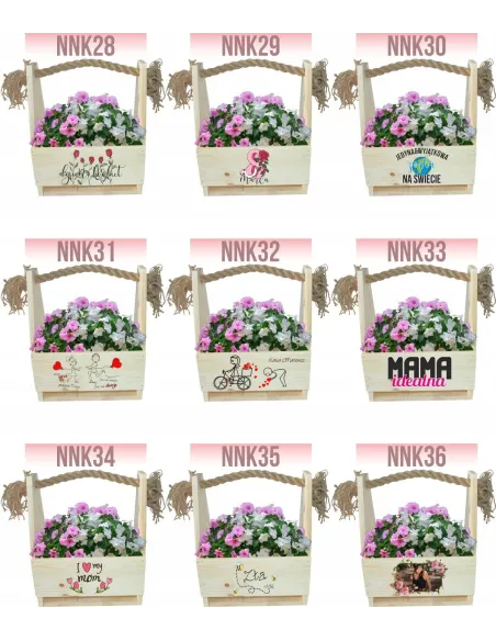 Prezent Skrzynka na kwiaty z nadrukiem zdjęciem