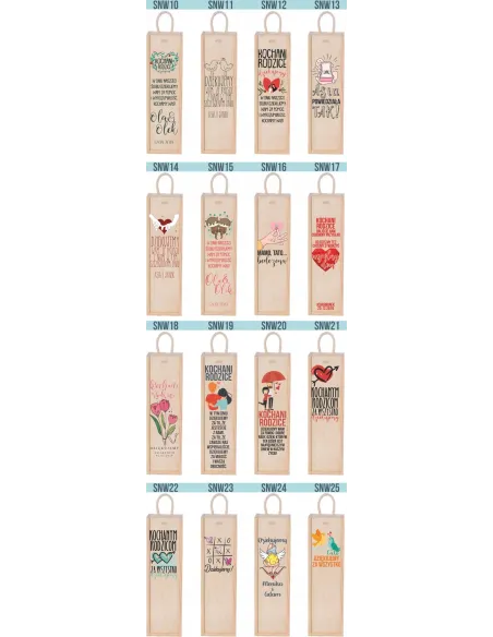 SKRZYNKA NA WINO podziękowanie dla rodziców alkoho