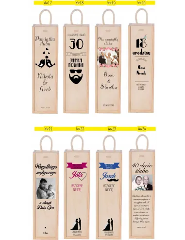 SKRZYNKA NA WINO prezent NA DZIEŃ BABCI I DZIADKA