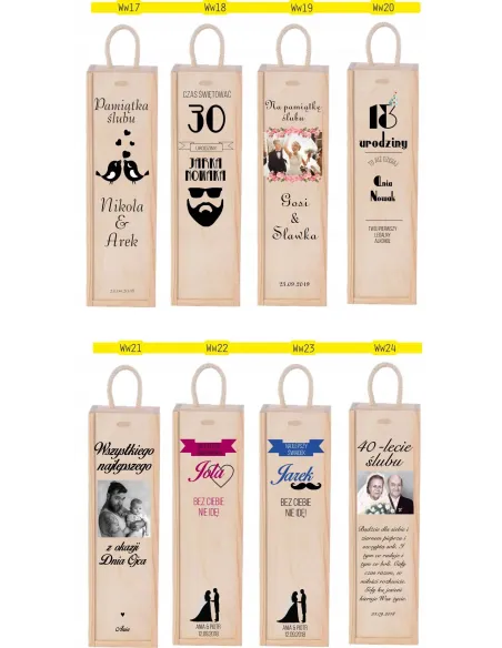 SKRZYNKA NA WINO prezent NA DZIEŃ BABCI I DZIADKA