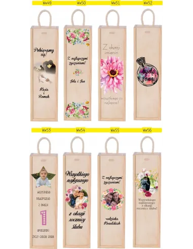 SKRZYNKA NA WINO prezent NA DZIEŃ BABCI I DZIADKA