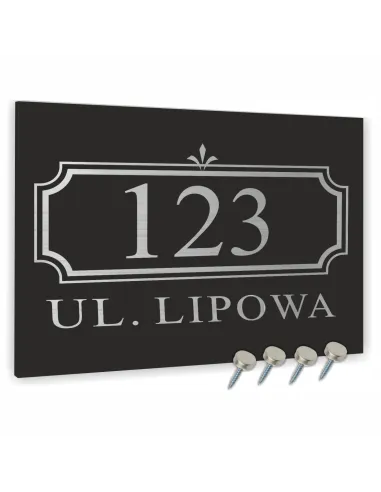 TABLICA ADRESOWA METAL NUMER DOMU POSESJI dibond 40x30 cm