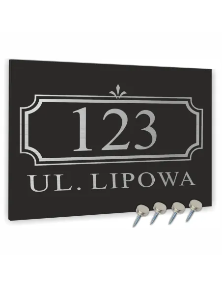 TABLICA ADRESOWA METAL NUMER DOMU POSESJI dibond 40x30 cm