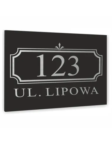 TABLICA ADRESOWA METAL NUMER DOMU POSESJI dibond 40x30 cm