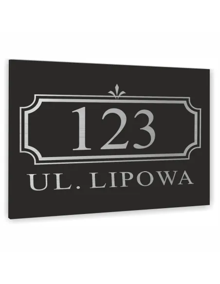TABLICA ADRESOWA METAL NUMER DOMU POSESJI dibond 40x30 cm