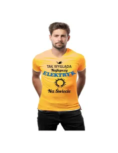 Koszulka tak wygląda najlepszy elektryk na świecie