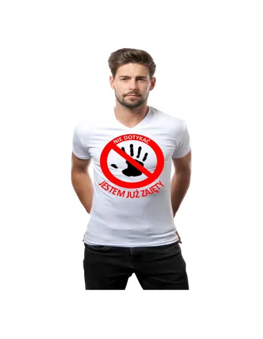 Koszulka prezent dla chłopaka z nadrukiem jestem już zajęty