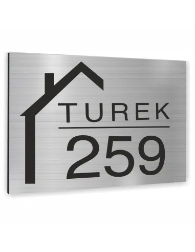 TABLICA ADRESOWA z numerem domu z różnymi motywami DIBOND 40x30 cm