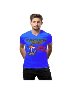 Koszulka z nadrukiem po alkoholu zawsze łapię fazę Tomek elektryk