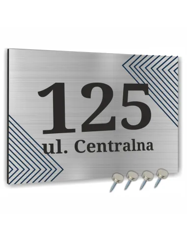 NUMER NA BUDYNEK dom Tabliczka ALUMINIUM  delikatny element ozdobny 40x30cm dibond