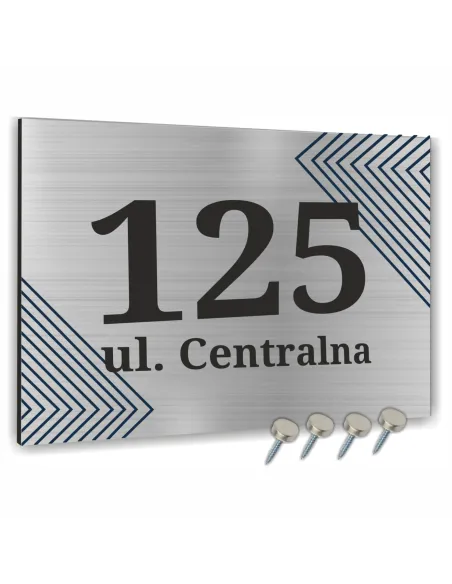 NUMER NA BUDYNEK dom Tabliczka ALUMINIUM  delikatny element ozdobny 40x30cm dibond