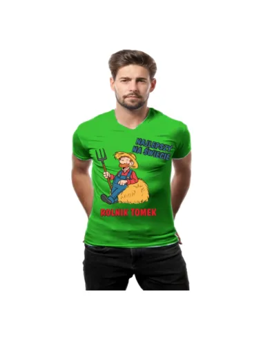 Koszulka z nadrukiem najlepszy na świecie rolnik