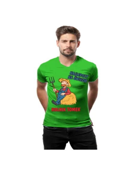 Koszulka z nadrukiem najlepszy na świecie rolnik