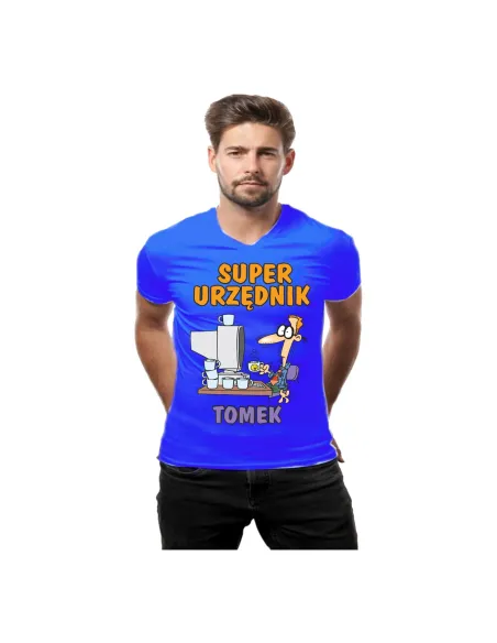 Koszulka z nadrukiem super urzędnik