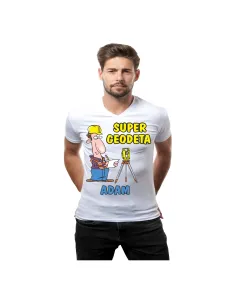 Koszulka z nadrukiem super geodeta