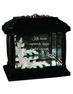 LAMPION ZNICZ KAPLICZKA z grawerem DLA BABCI