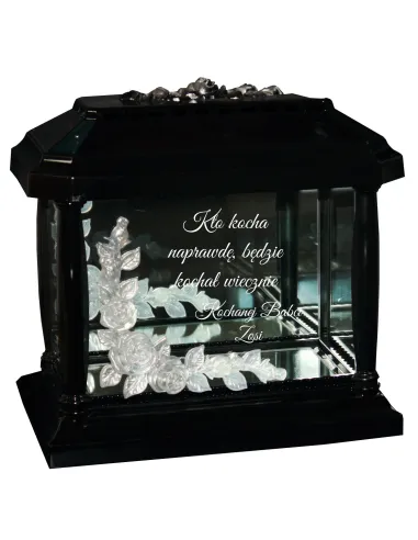 LAMPION ZNICZ KAPLICZKA z grawerem DLA BABCI