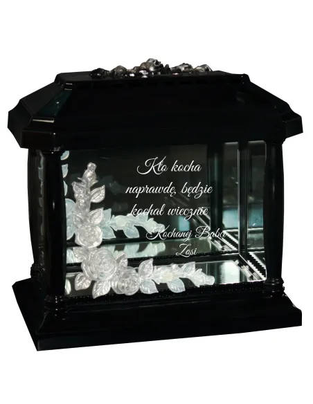 LAMPION ZNICZ KAPLICZKA z grawerem DLA BABCI