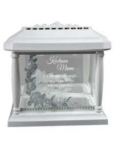 LAMPION ZNICZ KAPLICZKA z grawerem DLA MAMY TATY