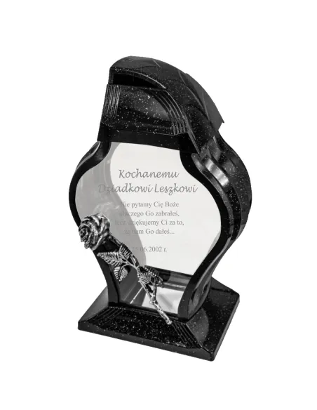 Personalizowany Znicz grawerowany dla Dziadków