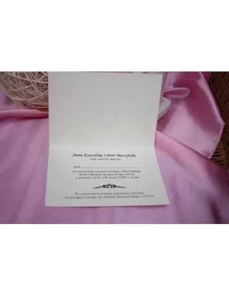 Zaproszenia ze zdjęciem Retro Czerń i Biel na Ślub