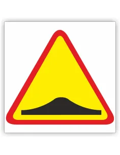 Znak drogowy Tablica informacyjna A-11a próg zwalniający - znak ostrzegawczy 30x30 cm