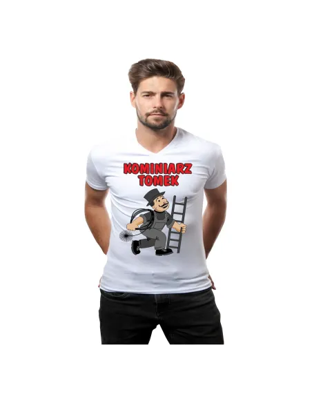 Koszulka z nadrukiem kominiarz z imieniem