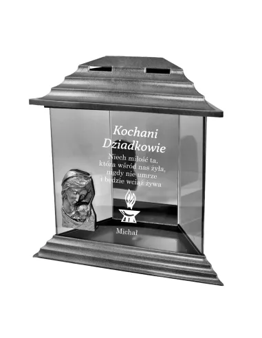 ZNICZ kapliczka z dedykacją GRAWEREM dla Dziadków