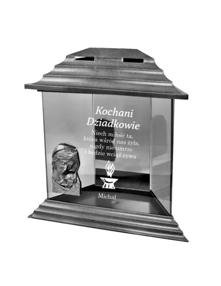 ZNICZ kapliczka z dedykacją GRAWEREM dla Dziadków