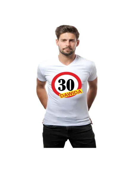 Koszulka z nadrukiem prezent na urodziny 18 20 30 40 50 60 z imieniem