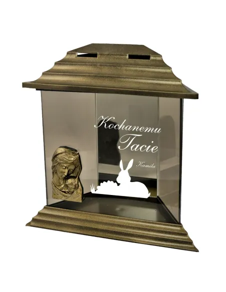 ZNICZ kapliczka z dedykacją GRAWEREM Wielkanocny