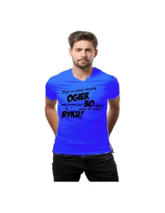 Koszulka z nadrukiem na urodziny 18 20 30 40 50 60 70 Był ze mnie niezły ogier, ale teraz mów do mnie byku