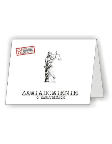 ZAPROSZENIA ślubne - zawiadomienie o zaślubinach
