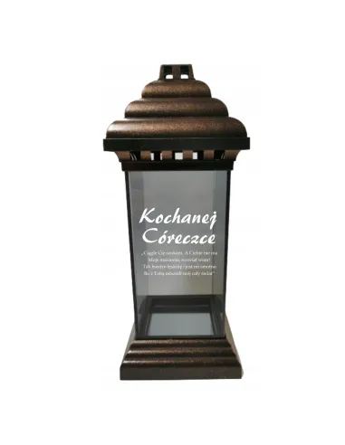 ZNICZ LAMPION z GRAWEREM Kochanej Córce dla Córki