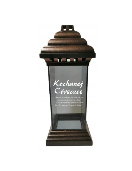 ZNICZ LAMPION z GRAWEREM Kochanej Córce dla Córki