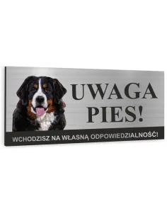 Tabliczka UWAGA ZŁY PIES BERNEŃSKI PIES PASTERSKI Tablica informacyjna ostrzegawcza