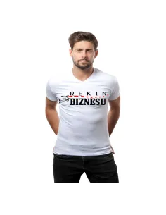 Koszulka z nadrukiem rekin biznesu