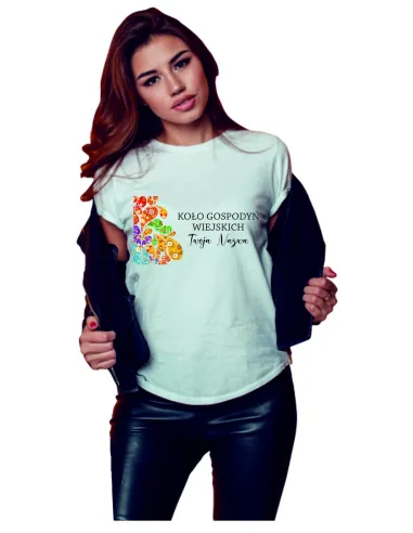 Koszulka nadruk DLA koła gospodyń wiejskich TWOJA GRAFIKA NAPIS LOGO KGW