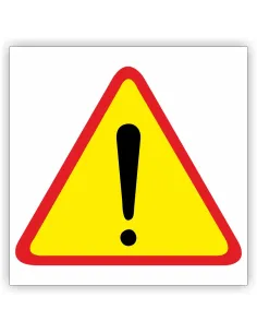 Znak drogowy Tablica informacyjna A-30 inne niebezpieczeństwo - znak ostrzegawczy 30x30 cm