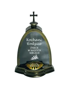 ZNICZ LATARENKA KOPUŁA złota z podpisem datą