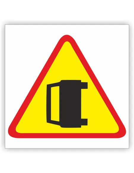 Znak drogowy Tablica informacyjna A-34 wypadek drogowy - znak ostrzegawczy 30x30 cm