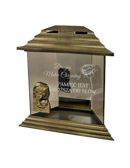 ZNICZ z dedykacją GRAWEREM dla Matki Chrzestnej